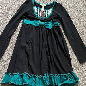 Matilda Jane Black and Teal Dress